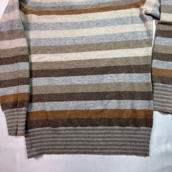 MARKS & SPENCER Pure Cashmere Sweater Beige Camel Grey 100% Cashmere SZ UK 12 - Picture 5 of 14